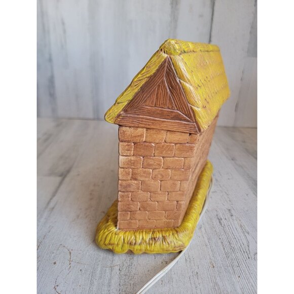 BB vintage ceramic nativity scene stable animals Jesus Xmas home decor - Picture 9 of 11